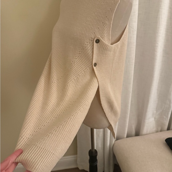 Kerisma Cream Crew Neck Sweater with Streamlined Design - Picture 2 of 5